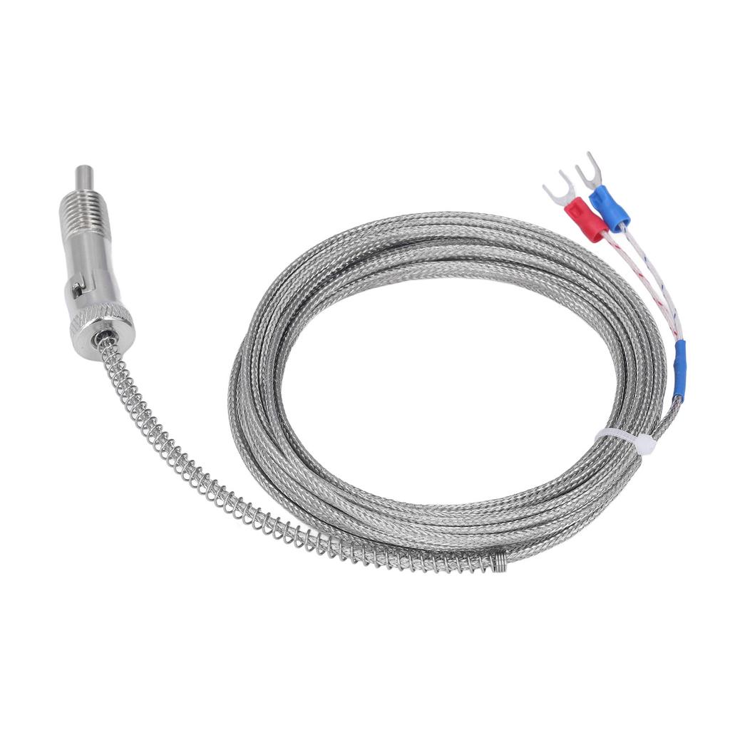 BERM K Type Thermocouple Compression Spring Temperature Gauge Sensor Probe 0‑400 Celsius  M12 5meter