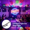 Black Light LED Bar 9W Magnetic Portable Fluorescent Lamp USB Fluorescent Black Light Strip For Home Club Living Room Bedroom