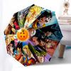 1pc Dragon Ball Z Characters Automatic Folding Umbrella - Portable 3-Fold Design with 8-Bone Iron Frame - Outdoor - Ideal Gift for Fans, Travelers, Ev