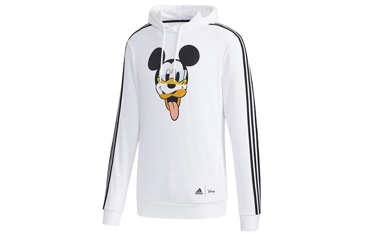 Adidas X Disney Sweatshirts Men s White Hooded Moderate Regular GD5863 XXL