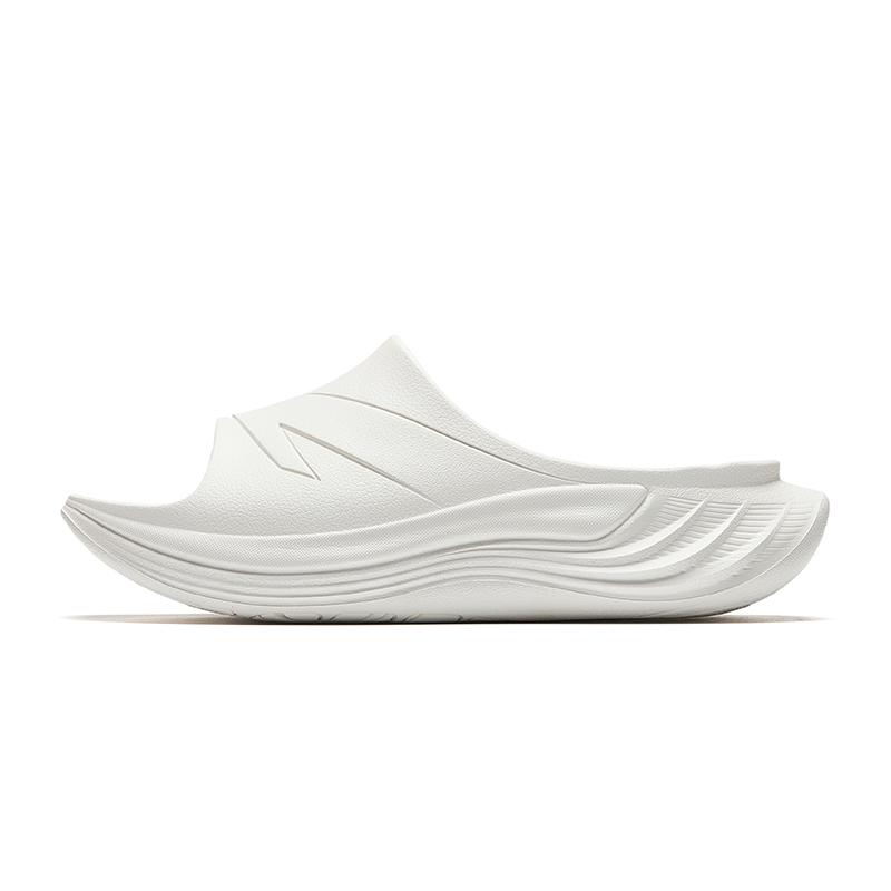 Anta Versatile Casual Trendy Comfortable Shock Absorbing Non-Slip Slide Sandals Men Footwear Ivory-White 112538528-3