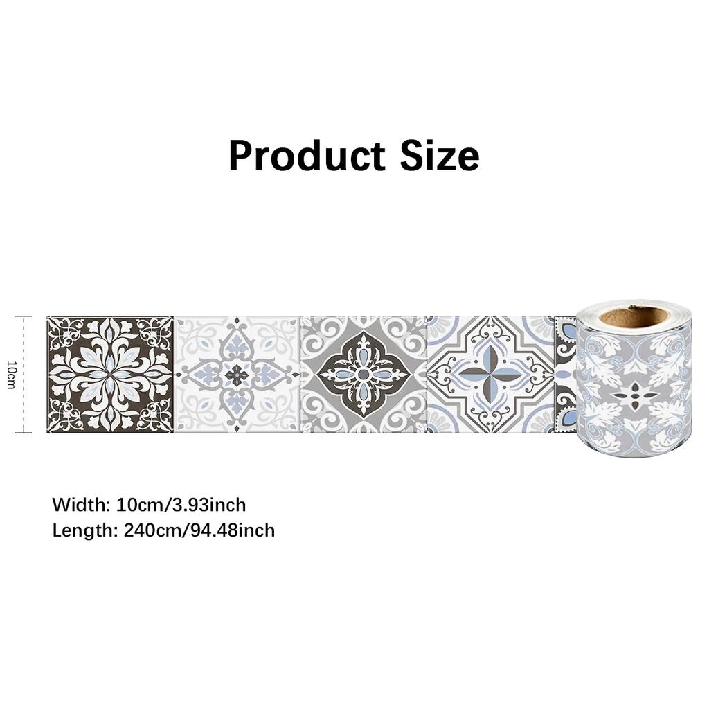 24 Styles Peel & Stick Wall Panels Trim - Waterproof Bathroom Molding for Tile Flooring, Home Staging & Rental Friendly Decor