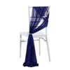2pcs Chiffon Chair Sashes Wedding Chair Decoration 20x250cm for Wedding Aisle Party Banquet Event Baby Shower