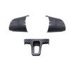 Car Styling ABS Carbon Fiber Texture Steering Wheel Cover Trim For VW Golf 6 MK6 Passat B7 Sharan Polo Jetta Tiguan Caddy Touran