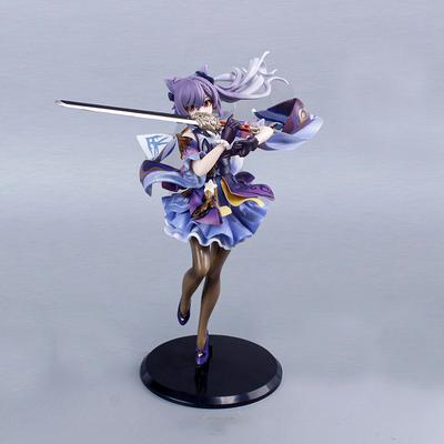 22cm Anime Figuren Keqing Stehende Actionfigur PVC Sammlermodell Puppe Spielzeug Geburtstagsgeschenke
