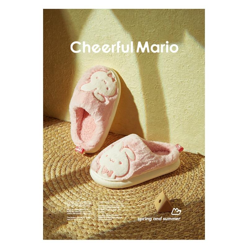 כפכפי כותנה לילדים נעלי הורה-ילד בנות מקורה חמות ללא החלקה חמוד ילדים גדולים ילדים נעלי בית לגברים