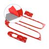 AIRSPEED Carbon Fiber Interior Door Window Lift Decoration Frame Stickers for Mini Cooper F66 F67 Stylish Interior Includes Tape 2024-2025,