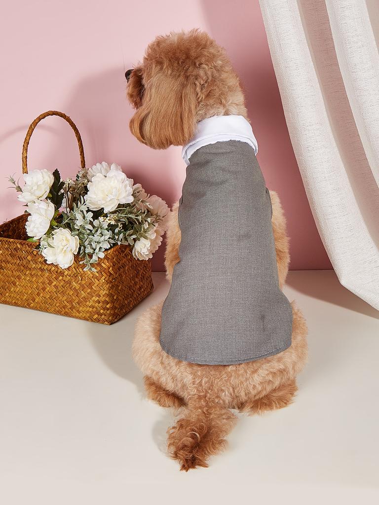 Hunde Tanktop Hunde Weste Katze Hund Welpe Schleife T-Shirts Kleidung für Kleine Hunde Kätzchen für Hochzeit