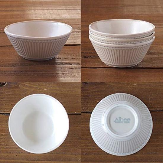 Minoru Pottery Mino Ware Albee 105-Pack Bowl Set (2 Colors, Navy and Beige) with Lids