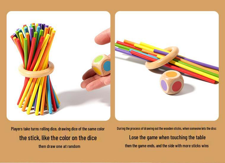 Cross-Border Montessori Wooden Dice Game for Kids – Educational, Colorful Math and Parent-Child Interaction Toy