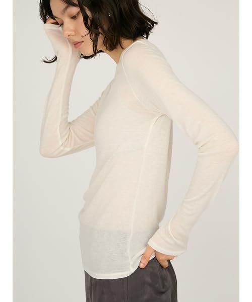 Emi Sheer Tele Rib Free Size Top, 13WCT254064, White,