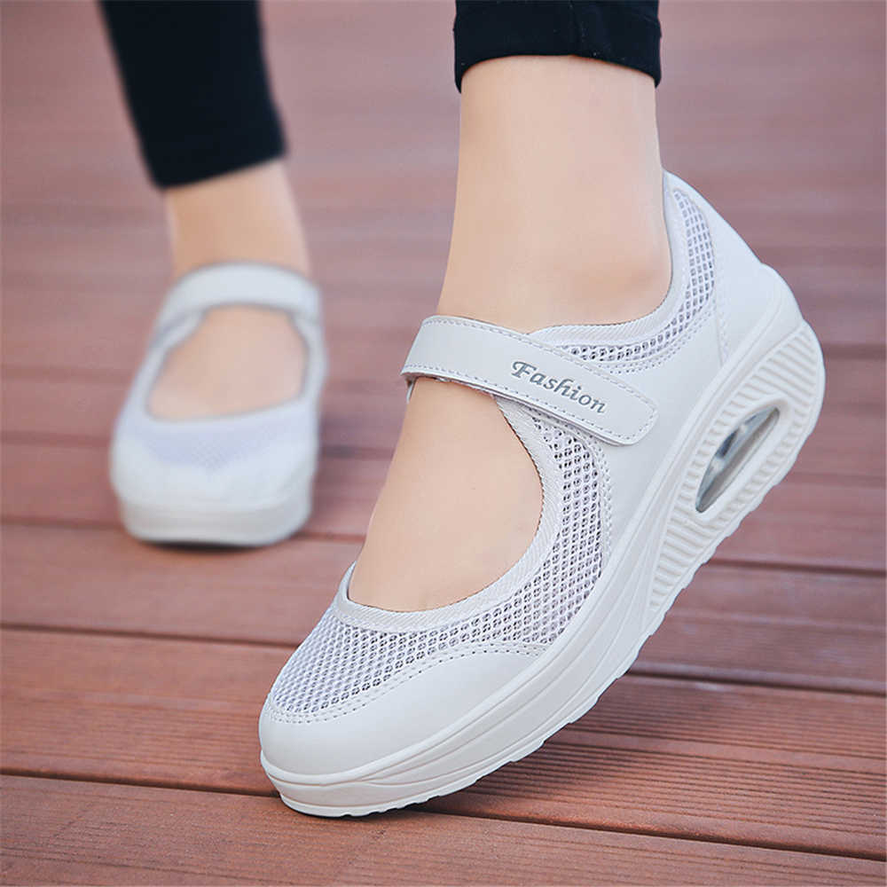 Fashion Thick Heeled Fabric High Sneakers Women Luxury Lowest Price Shoes For Women Boots Sports Trainners On Offer Entertainment