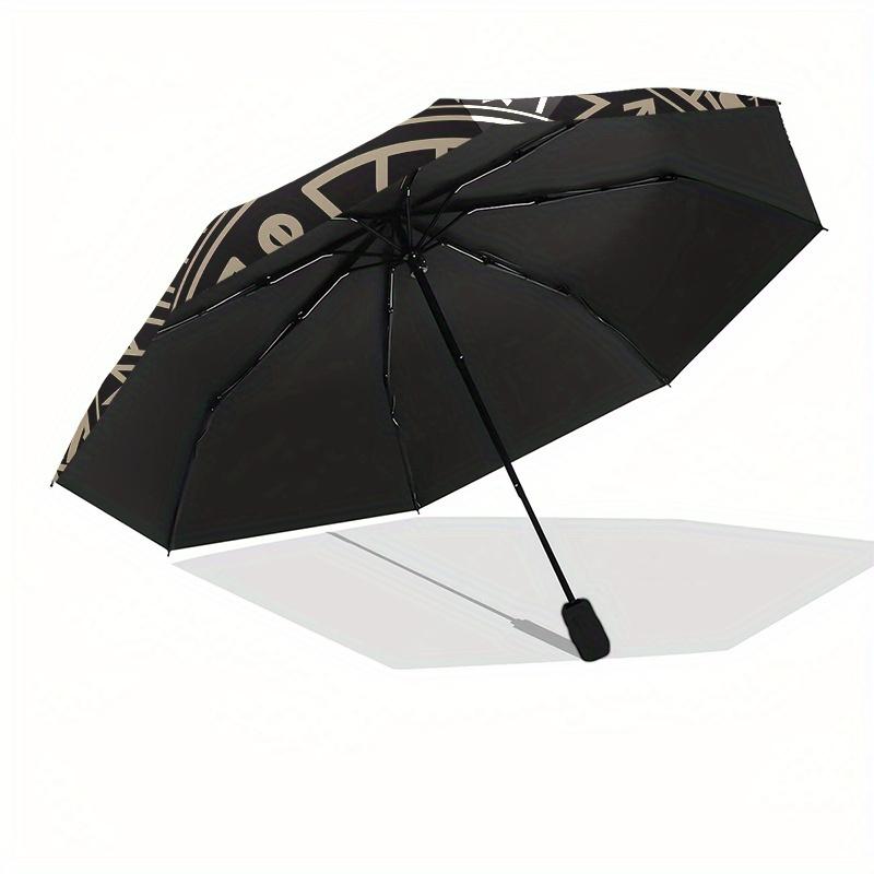 Viking Vegvisir Compass Nordic Runes Symbol Wall HangingUmbrella, Portable 3-Fold Umbrella for Men & Women,Christmas Gift ES161