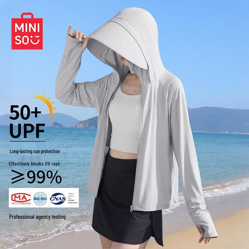 MINISO Women's Ice Silk UPF50+ Sun Protection Hoodie
