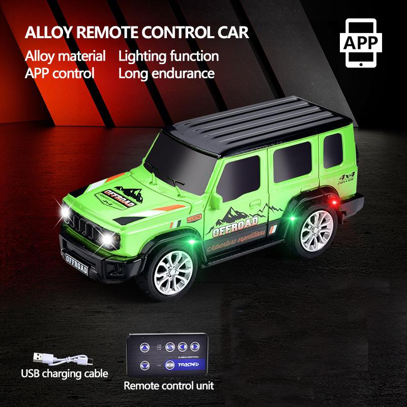 Kid 1: 64 Dual Mode Mini Remote Control Car Children's Toy Car Charging Wireless Simulation Alloy Off Road Vehicle RC Gift Boy