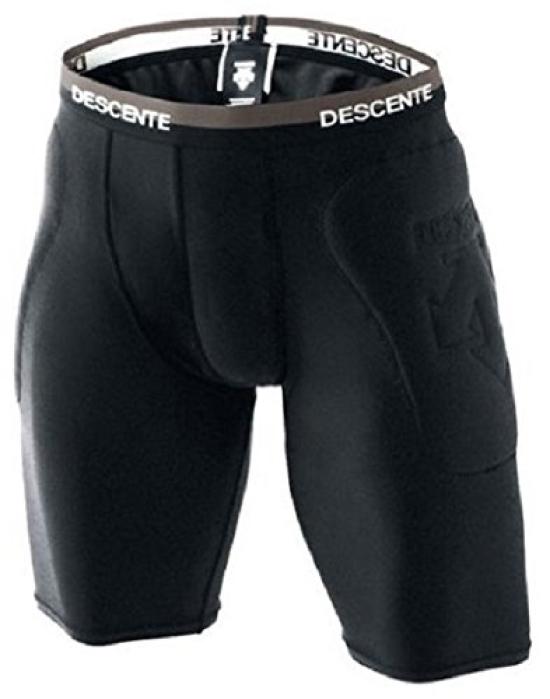 

DESCENTE Бейсбольные штаны для скольжения с мягкими вставками с чашкой размера STD682P для хранения, черные, XO, чёрный