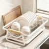 Plate Organizer Dish Rack For Kitchen Sink Rust-resistant Iron Reinforced Structure Quick Water Drainage For Plates