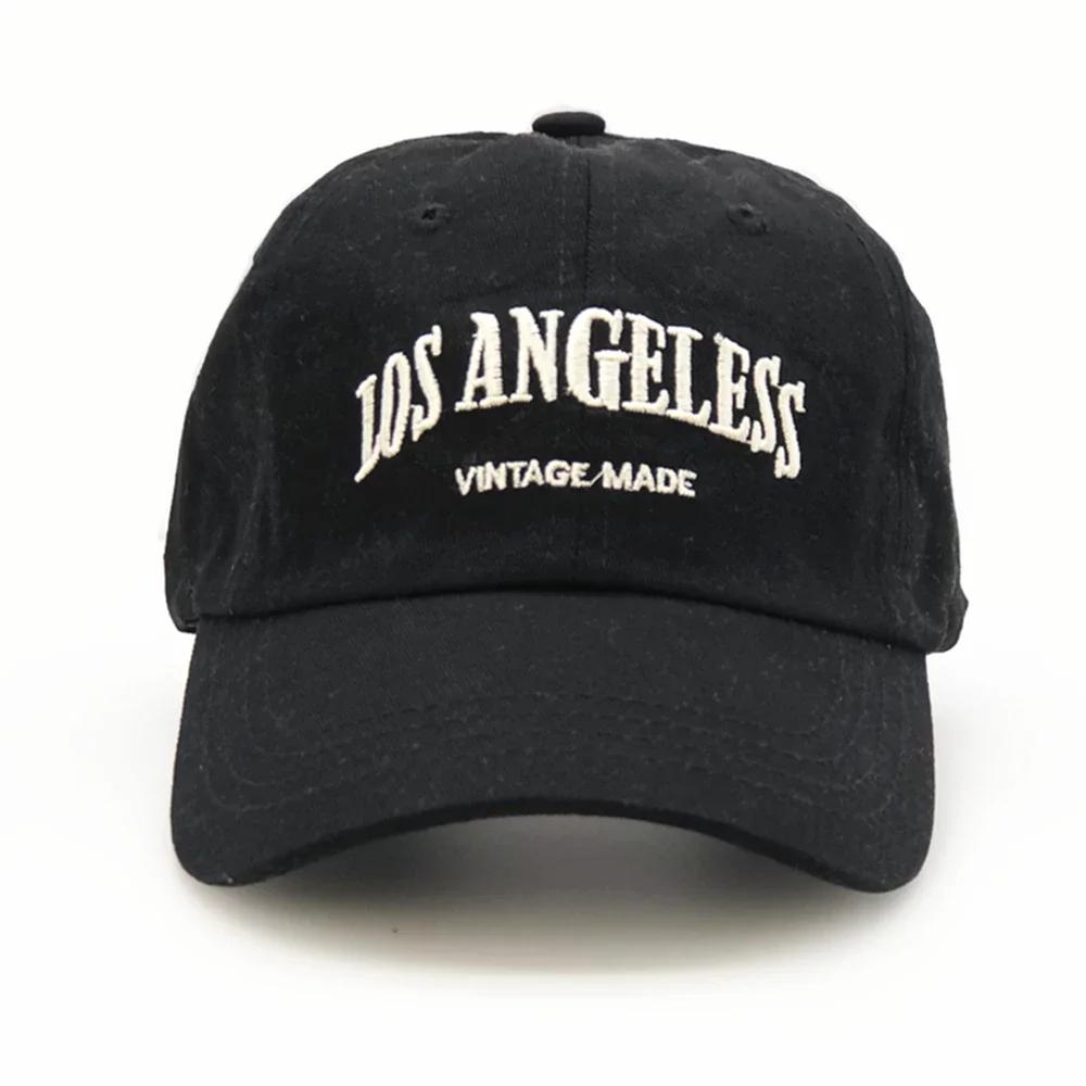 Unisex Cotton Baseball Cap Fashion Embroidery Soft Top Retro Snapback Hat
