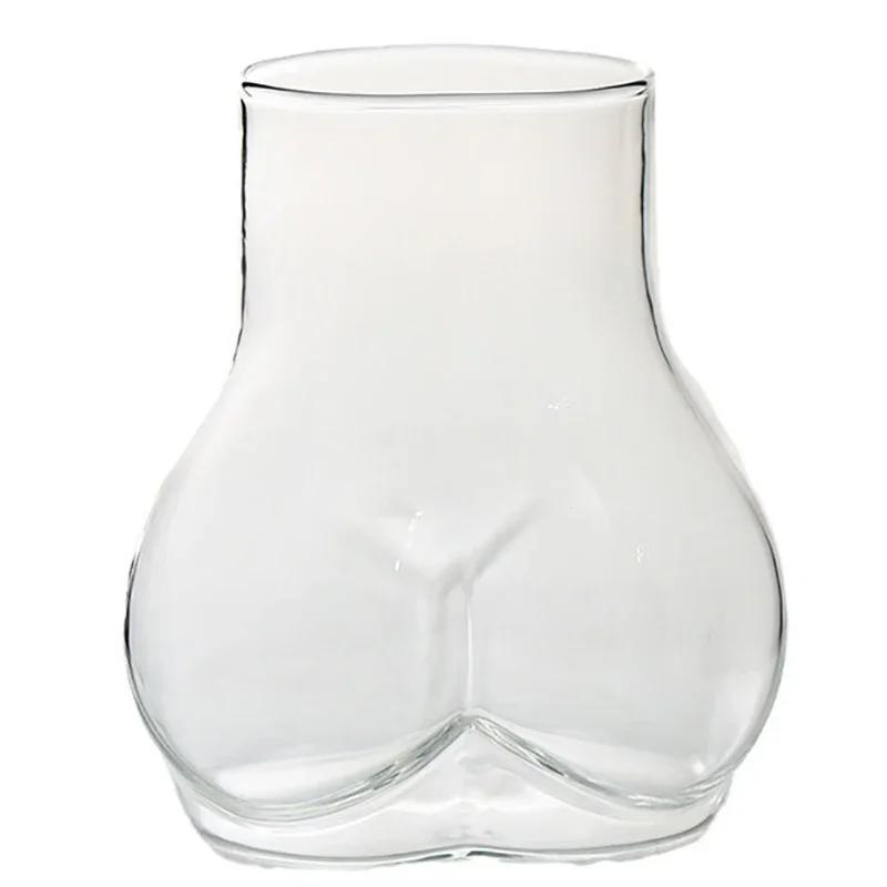 Nordic-Inspired Butt Shaped Mug Creative Transparent Borosilicate Glass Cup Glass Cup 401-500ml чистый
