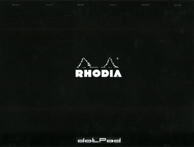 Rhodia Notepad Dot Pad Dot Ruled Black Cf38559 No.38