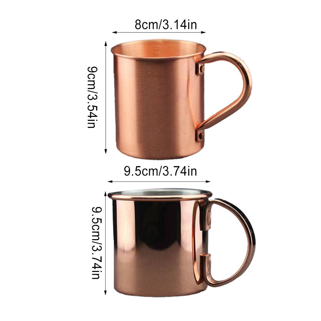 450ML Miedzany Kubek Miedziany Kubek do Piwa Kubki Moscow Mule Kubki do Wody Kawa Koktajl Bar Bez Wkładki Wewnętrznej Akcesoria