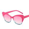 Noi ochelari cu ramă ochi de pisică ochelari de soare clasici cu ramă neagră natural personalizați colorați în contrast pentru femei Ochelari de soare