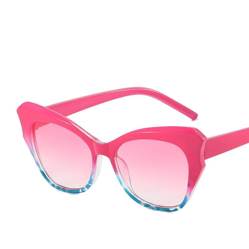 Noi ochelari cu ramă ochi de pisică ochelari de soare clasici cu ramă neagră natural personalizați colorați în contrast pentru femei Ochelari de soare