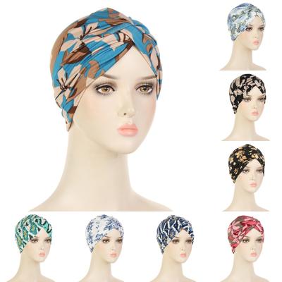 Hijabs intérieurs musulmans colorés élastiques doux pour femmes, turban instantané islamique pour dames, rayures, imprimé Bohème
