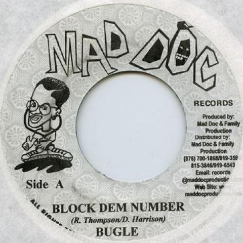 

7inch Record BUGLE BANTON - Black Dem Number Mad Doc 2000 Jamaica Reggae, Ska & Dub