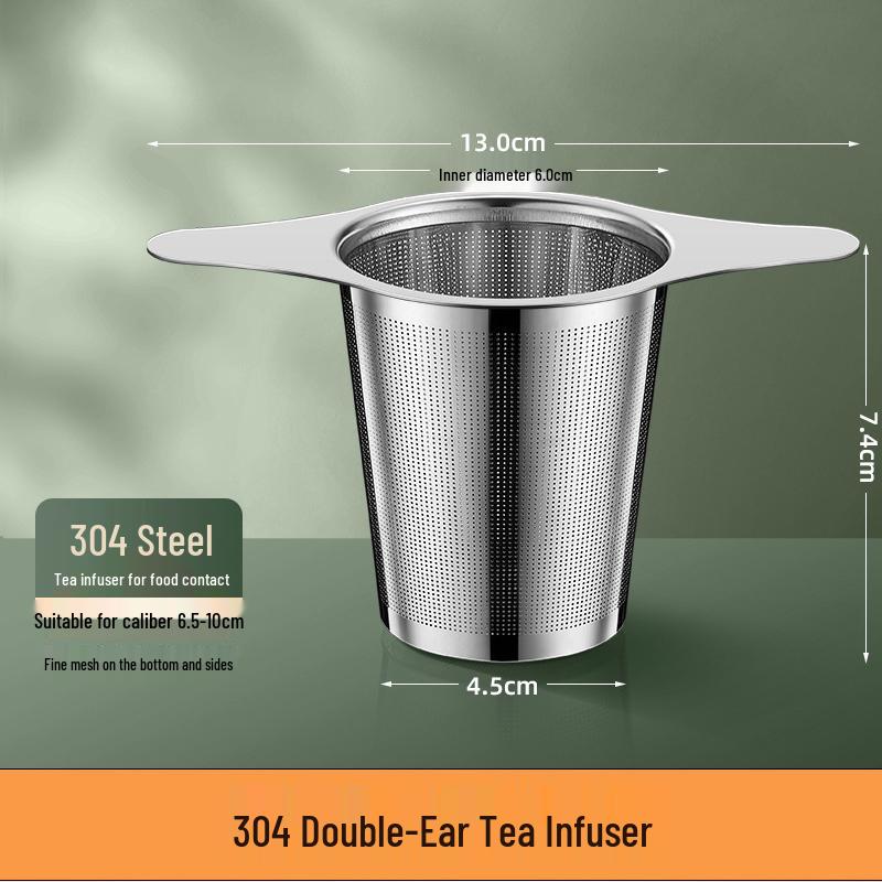 316 Stainless Steel Double Ear Tea Infuser Strainer Mesh for Tea Brewing