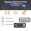 2Pcs Error Free 18smd White LED License Plate Lights Number Lamps For Fiat Ducato Bus Box Lancia Ypsilon Musa Car Accessories