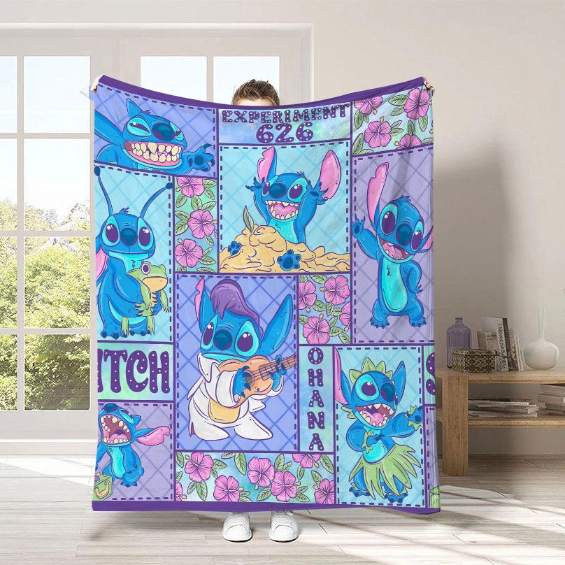 Couverture Dessin Animé Stitch Couverture Peluche Mignonne Stitch Couverture Quatre Saisons