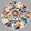 50 nálepek Curry Graffiti: Basketbalová hvězda DIY vodotěsné samolepky na lahve na vodu a kufry