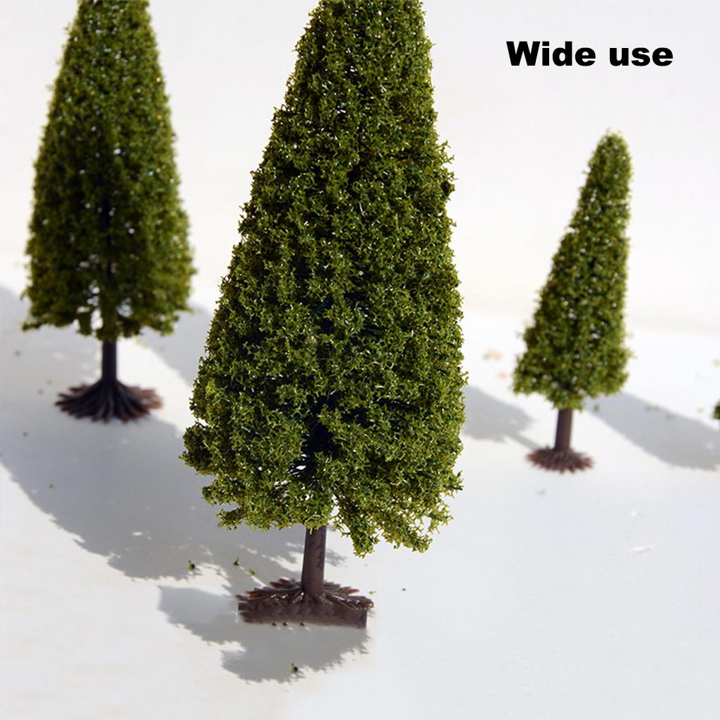 15 Pieces Artificial Christmas Trees Scenery Landscape Mini Architecture Plastic Scene Landscaping Crafts Plants Street