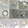 Summer Fresh and Cool Forest-themed Green Crystal Butterfly Ethereal Crystal Bracelet - A Niche Item