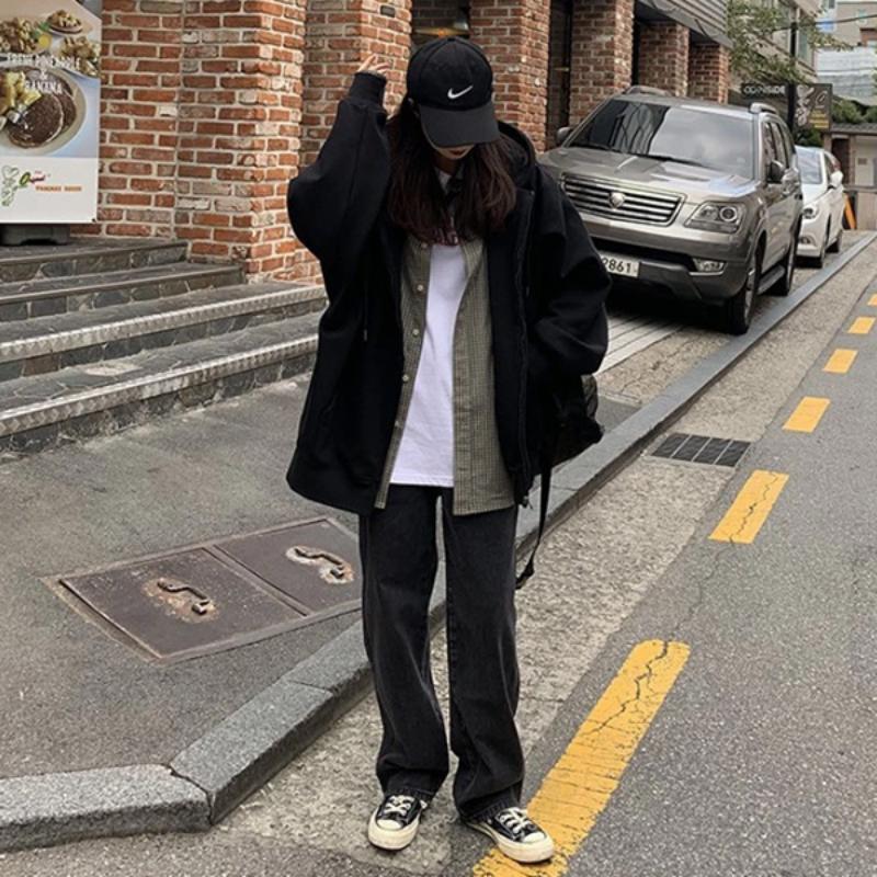 Women's Hooded Sweatshirt/zip-up Cardigan for Autumn/winter; Casual Outerwear for Women