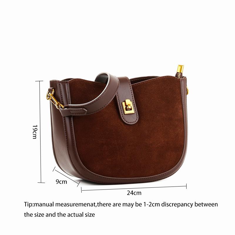 Women Suede Leather Bag Shoulder Handbag and Purses Luxury Designer Bags Chic Fashi Lady Trend Satchel Handbag 2026 New Sale