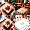 Christmas Gift Tags for Holiday Presents Decoration, Santa Christmas Labels Self Adhesive Stickers, Xmas Name Tag Stickers