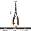 Premium Stainless Steel Multi-Functional Lure Pliers with Non-Slip Handle and Hook Remover Line Cutter for Fishing Tackle.