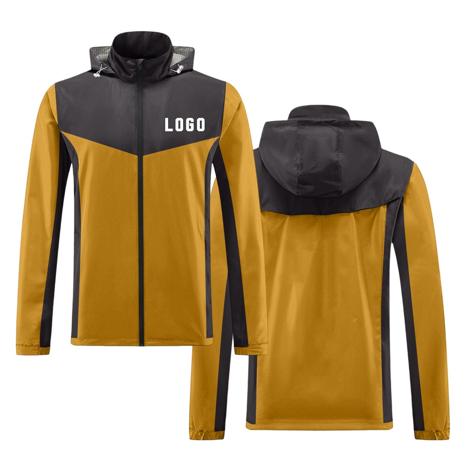 

Детская Взрослая Модная Толстовка с Капюшоном с Принтом Тренировочная Ветрозащитная Дождестойкая Солнцезащитная Спортивная Куртка для Бега Фитнеса Быстросохнущая Куртка S жёлтый