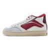 Li Ning Wei Wu 180 Soft Elastic Casual Non-Slip Wear-Resistant Mid-Top Skate Shoes Women skate shoes White Red AECU008-3
