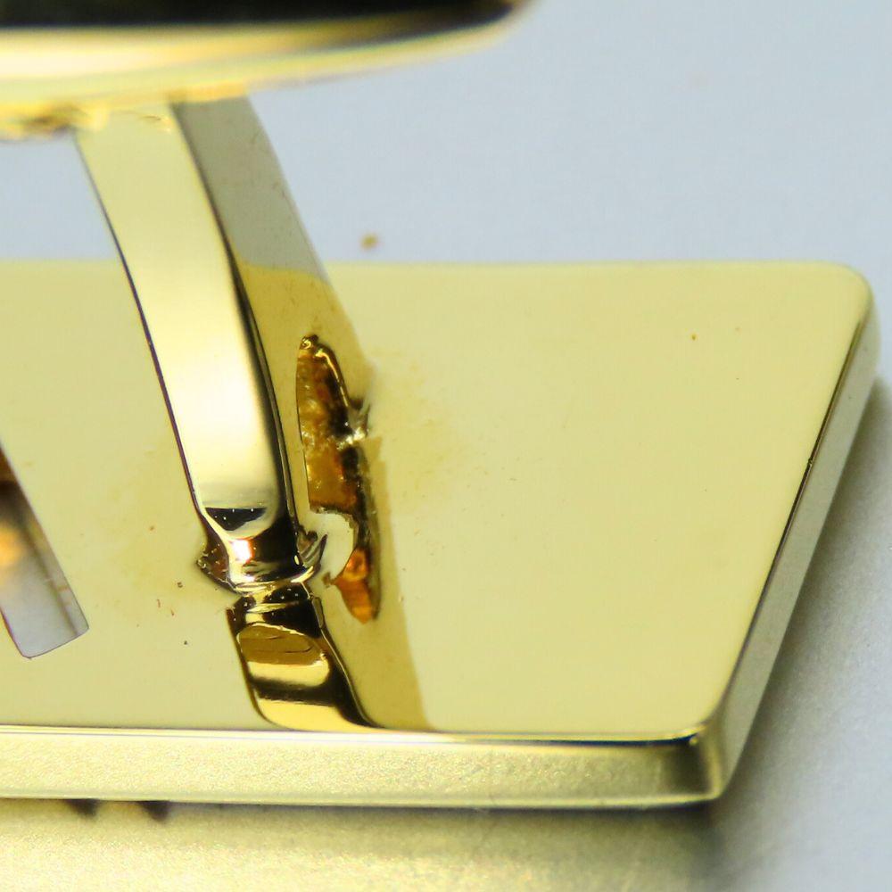 Used YVES SAINT LAURENT Cuffs Metal Gold Silver Plating