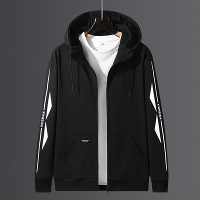 Großer Pullover Herren Kapuzenpullover Herren Koreanische Version Figurbetont Jugend Kurzarm Freizeit Personalisierte Oberbekleidung Jacke