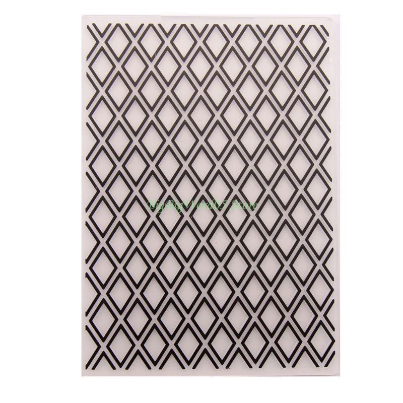 24TE 9 Styles Plastic Embossing Folder Template for DIY Scrapbooking Photo Album Card