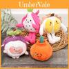 Fruit Shaped Plush Keychain With Short Plush Material For Gift And Decoration