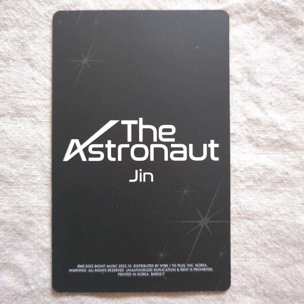 [USED] BTS JIN the Astronaut US Limited Edition Trading Card