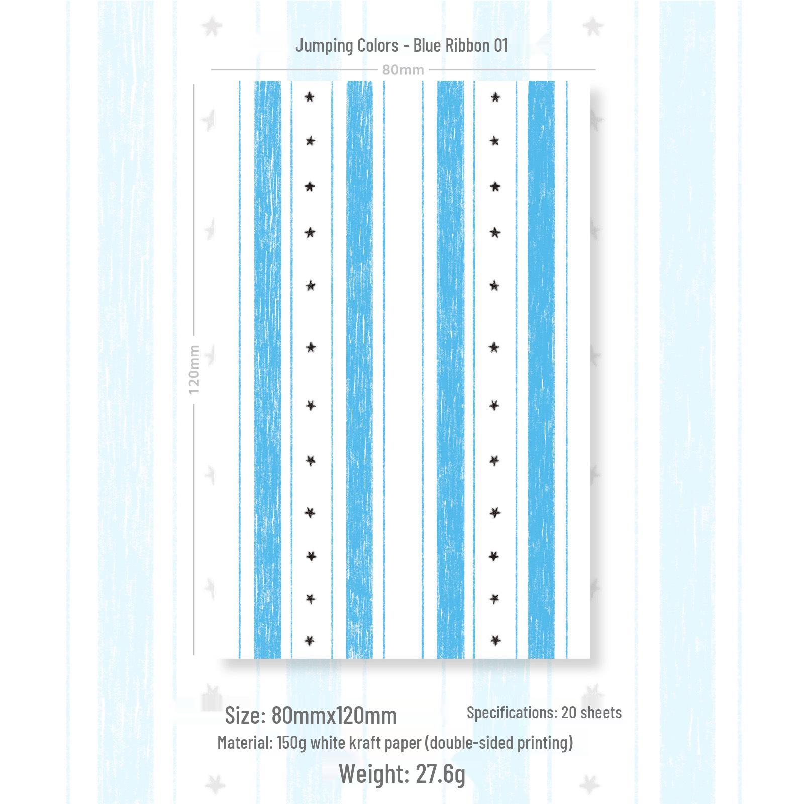 AGUGU A7 Jumping Colors Sticky Notes and Planner Replacement Pages (80x120)