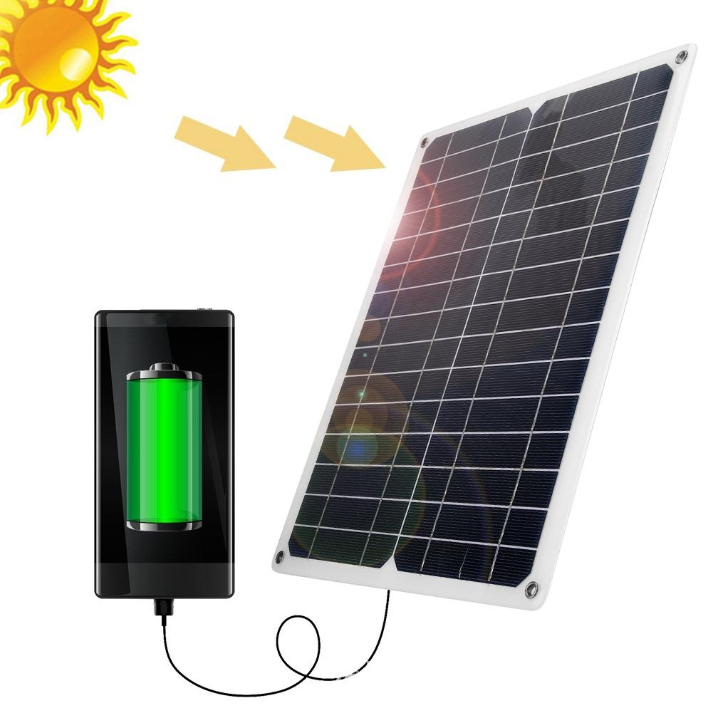 Tragbares 15W DC 18V/5V Dual-USB Solar-Powerbank-Panel Reise Auto Boot Ladegerät