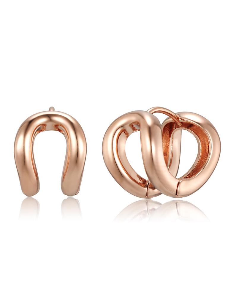 Ellejewelry 14K Gf Two-Way Line One-Touch Earrings Elgpee580