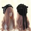 Fashion Lolita Japanese Style Beret Hat Woolen Handmade Winter Berets Hat Sweet Lacebow Bow Beret Winter Season
